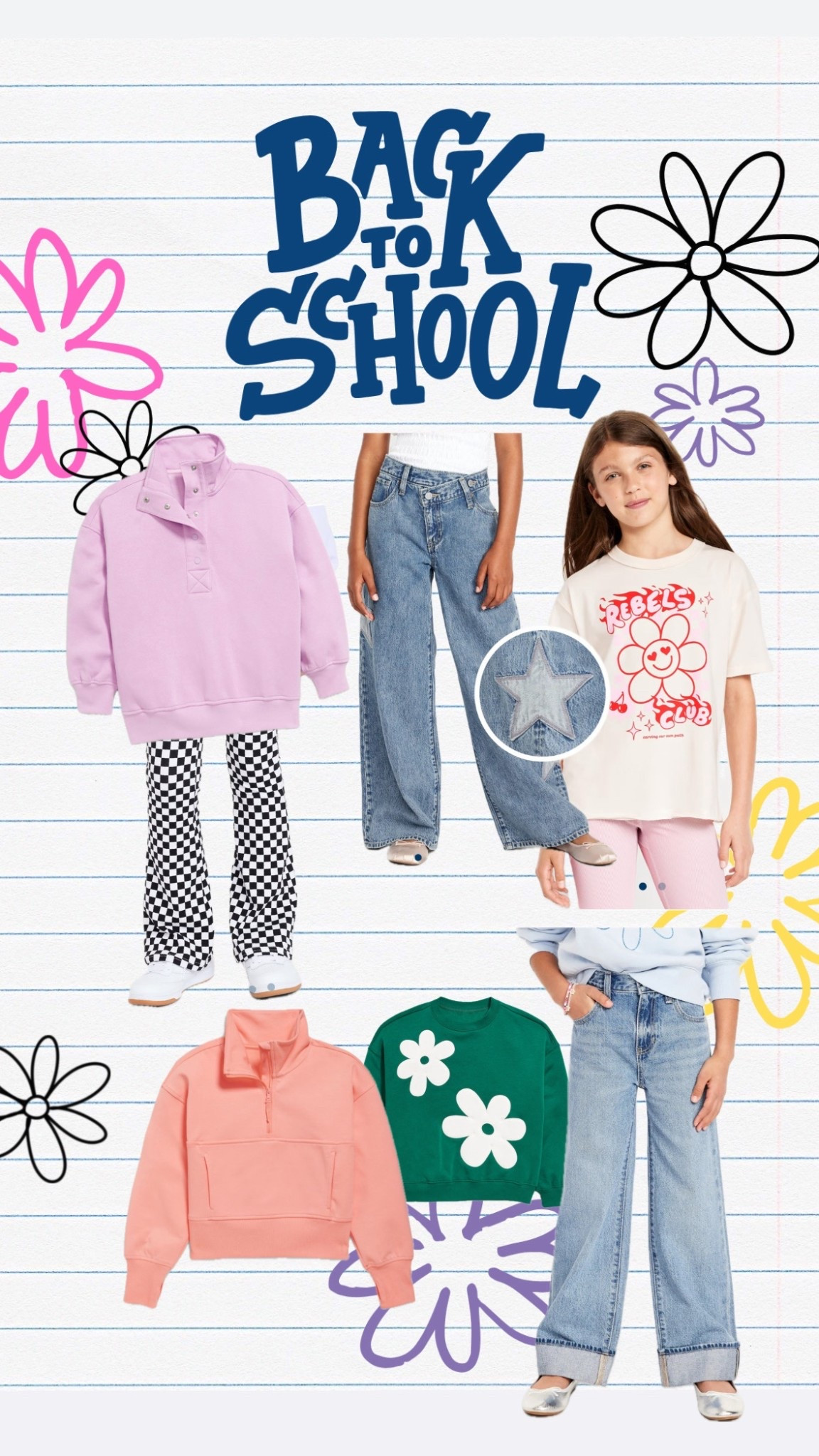 OLD NAVY back to school for the girls 💗
40% off sale sitewide and an extra 30% off clearance makes it the perfect time to stock up on those cool weather items for fall!

#LTKKids #LTKFamily #LTKSaleAlert
