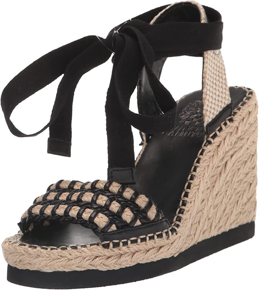 Vince Camuto Women's Brisshel Lace Up Wedge Sandal | Amazon (US)