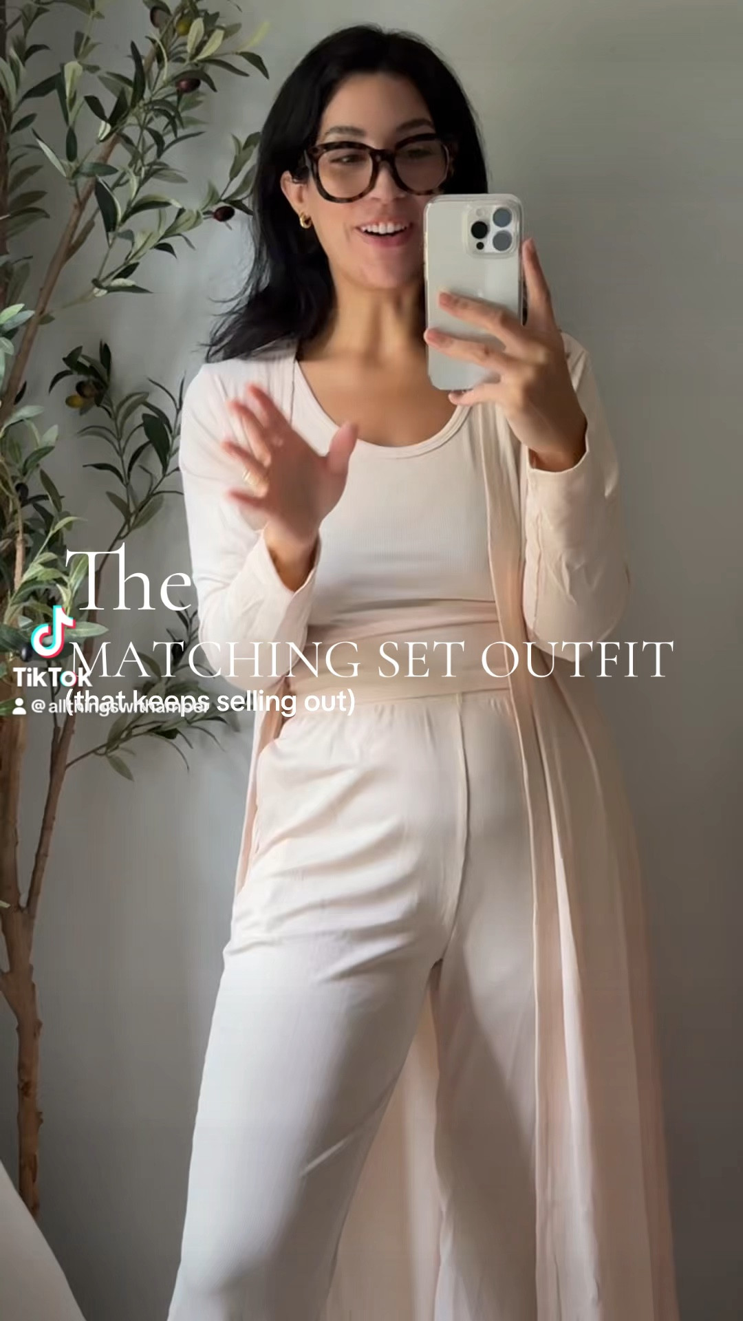 This matching set is selling out on TikTok! Don’t worry I around it on Amazon!