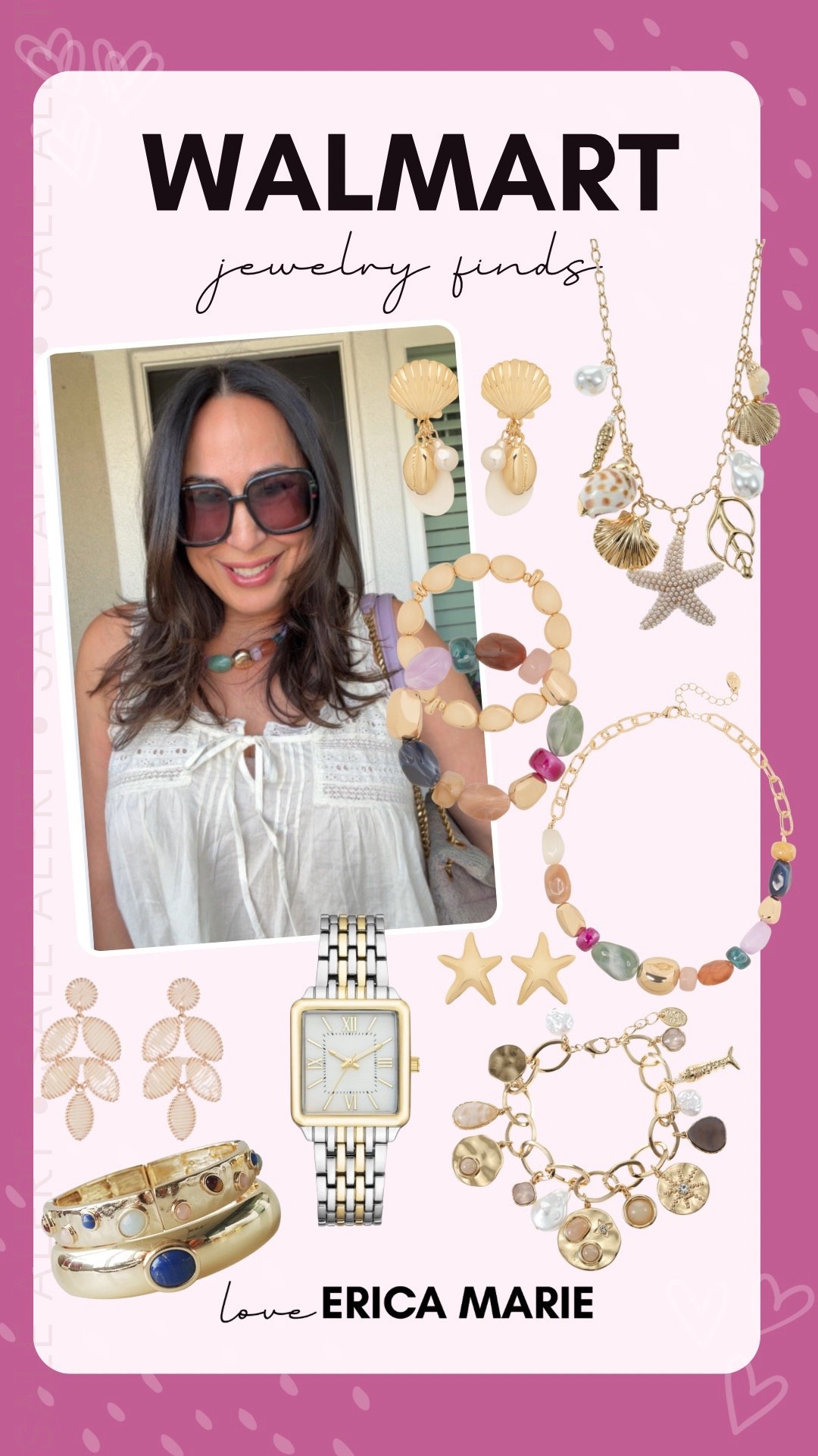 Walmart is not playing with their jewelry right now. I’ve found some of the cutest, most on trend items there lately. The colors on these beaded necklace and bracelets are so pretty and the charms on the larger pieces are too cute. Whoever is in charge of their purchasing department deserves a raise! 
Walmart trendy jewelry, affordable jewelry finds 

#LTKmomlife #LTKOver40 #LTKSeasonal