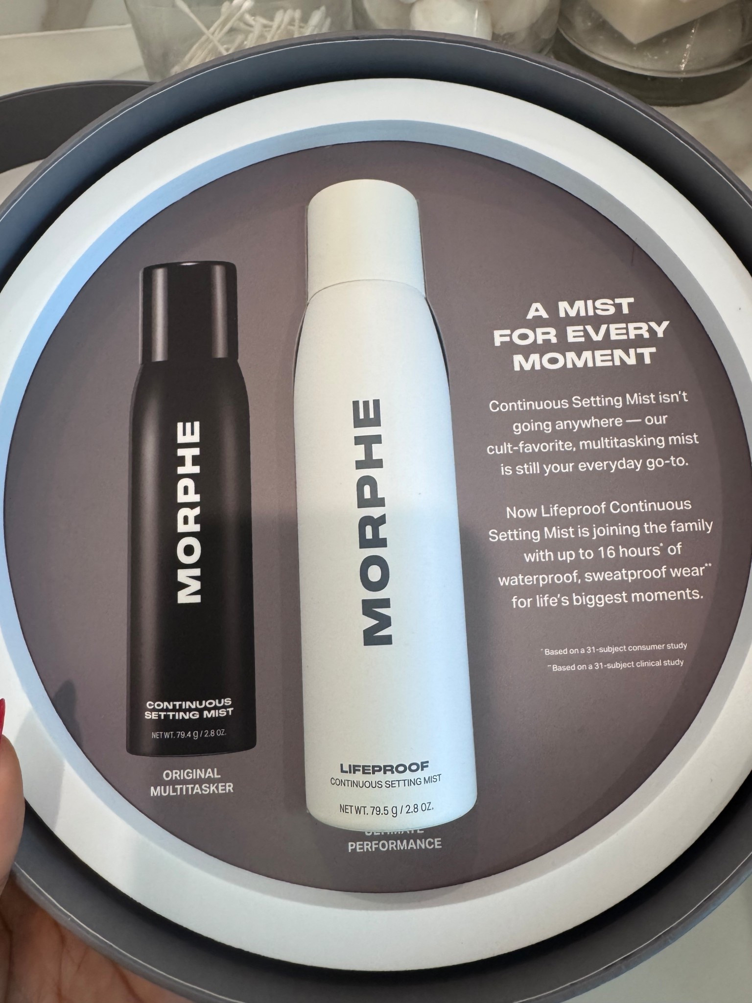 So excited to try the new setting midst from Morphe because the original one is my OG setting spray. Linking both here 