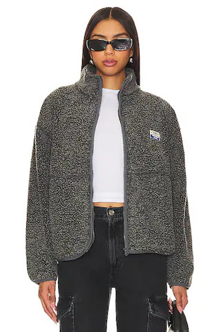 American Vintage Hoktown Sherpa Jacket in Anthracite Chine from Revolve.com | Revolve Clothing (Global)