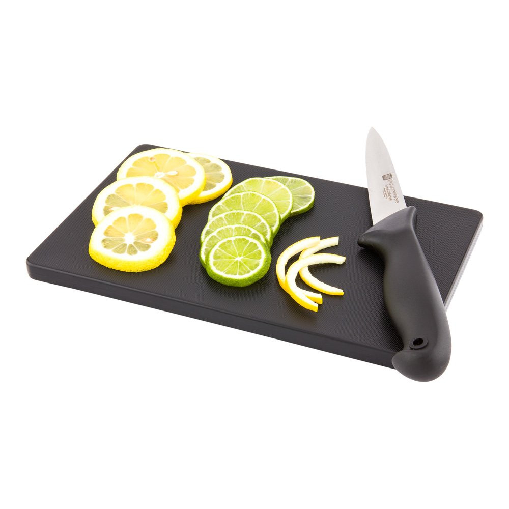 Restaurantware Bar Cutting Board Food Prep Cutting Board Bar Prep - 6" x 10" - Black - Premium Pl... | Amazon (US)