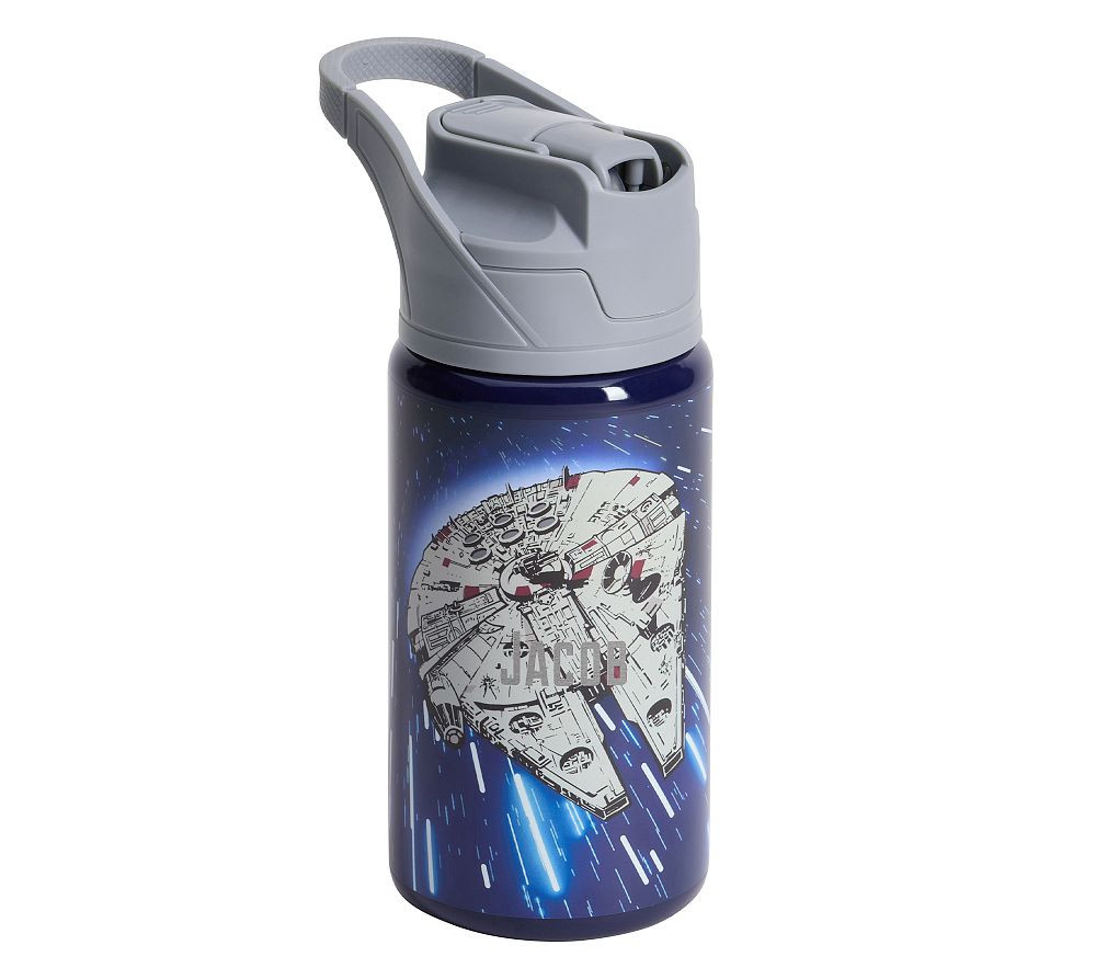 Star Wars™ Millennium Falcon™ Glow-in-the-Dark Mackenzie Water Bottle | Pottery Barn Kids