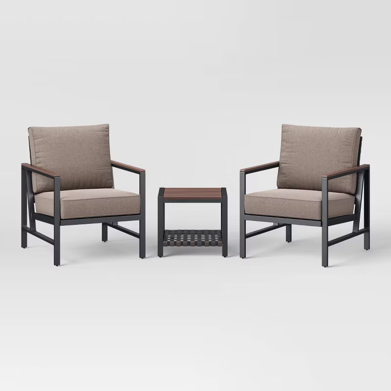 Oak Park 3pc Patio Chat Set - Threshold™ | Target