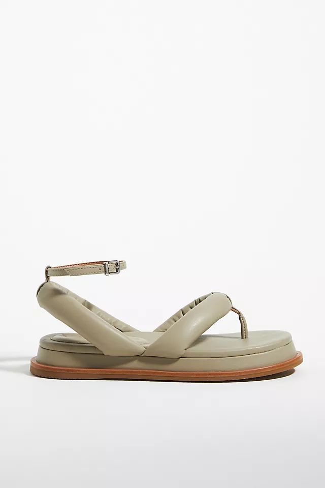 Vicenza Puffy Ankle-Strap Sandals | Anthropologie (US)