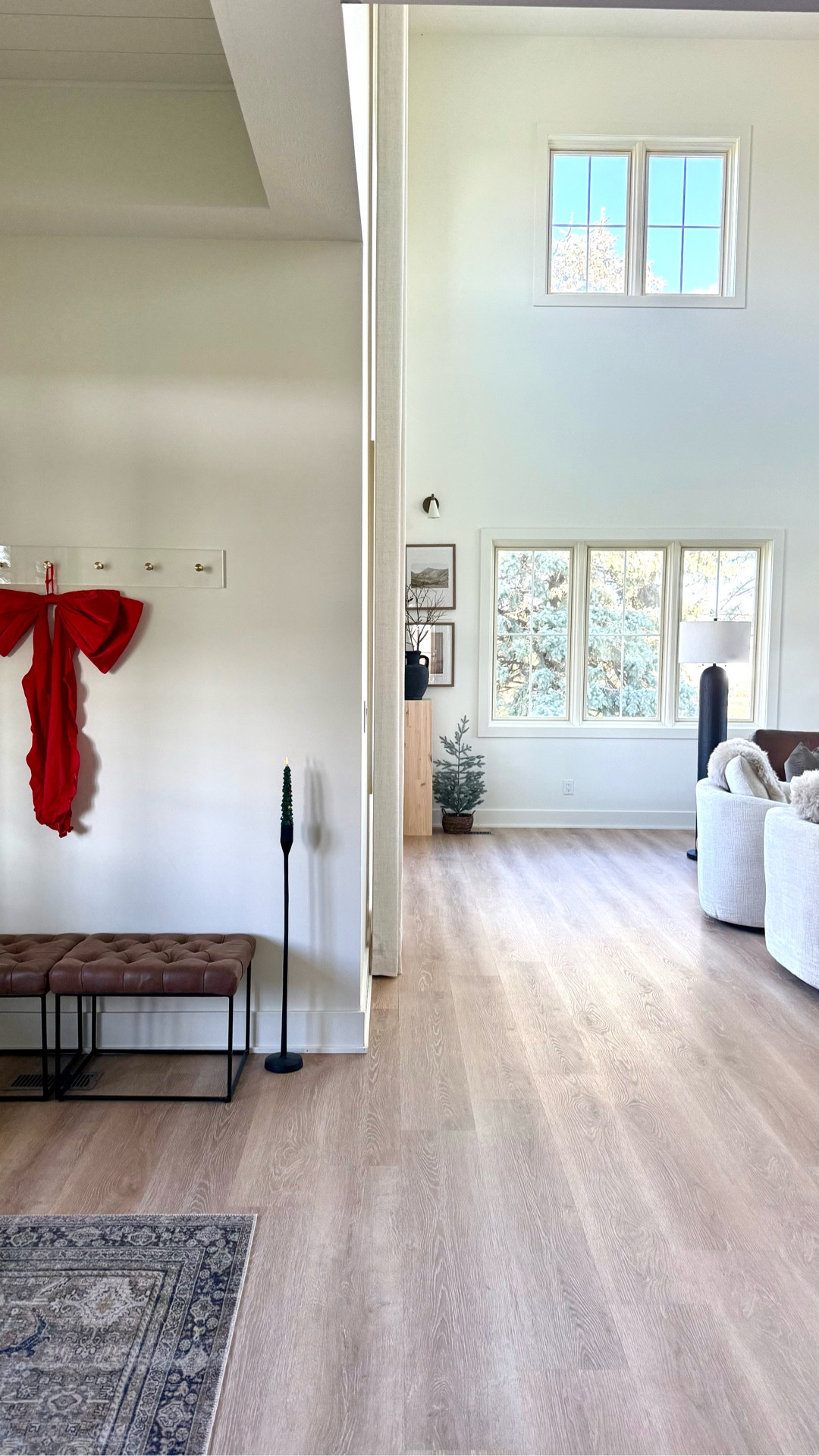  Christmas decor is making an appearance.  I love affordable finds and the big bow from Walmart is so good!

#LTKHome #LTKHoliday #LTKSeasonal