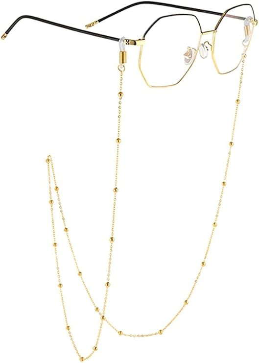 AllenCOCO Glasses Chain, Eyeglass Strap For Women Sunglasses - 14K Gold Eyeglasses Chain, Eye Gla... | Amazon (US)