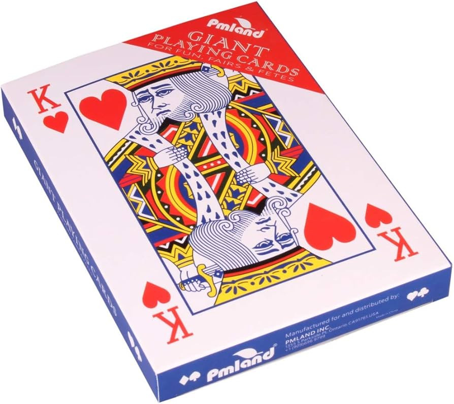 PMLAND Giant 5 x 7 Inch Large Poker Index Playing Cards | Amazon (US)