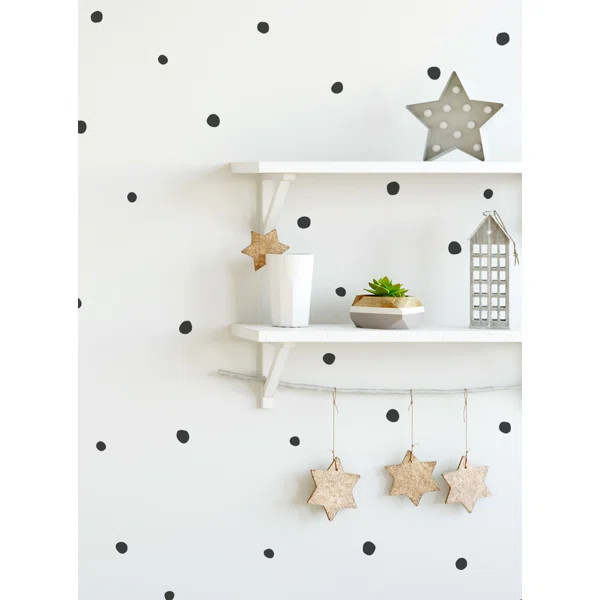 Black Sellner Irregular Dots Wall Decal | Wayfair North America
