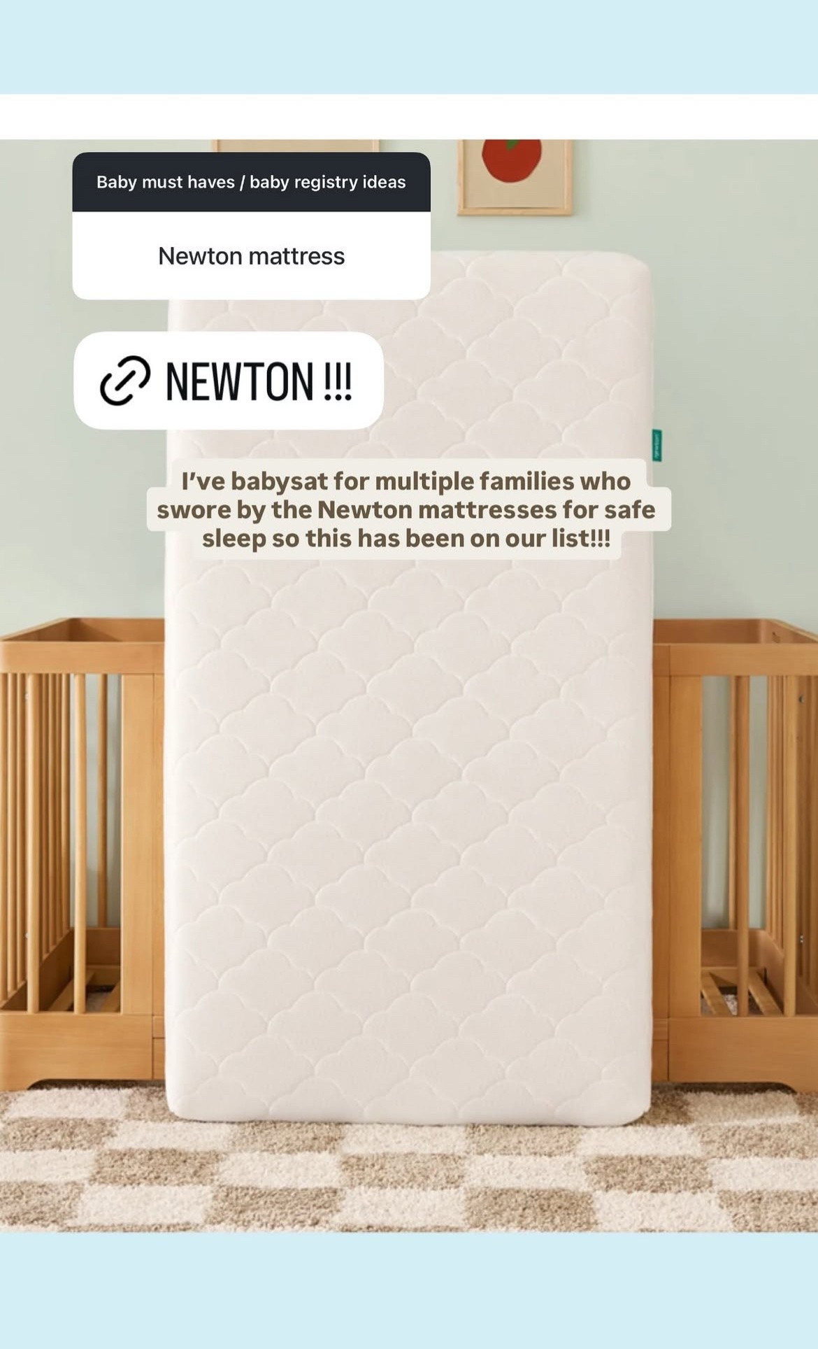 Baby Rec - Newton Baby Bassinet & Bedside Sleeper

I've babysat for multiple families who swore by the Newton mattresses for safe sleep so this has been on our list!!!

#LTKBaby #LTKBump #LTKmomlife