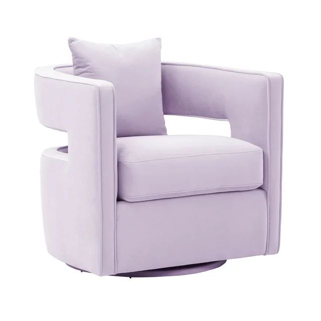 TOV Furniture Kennedy Lavender Velvet Swivel Accent Chair | Walmart (US)