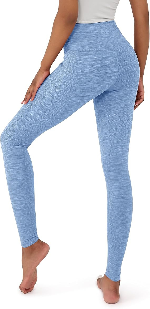 ODODOS Women's Cross Waist 7/8 Yoga Leggings with Inner Pocket, 21"/25"/28" Gathered Crossover Wo... | Amazon (US)