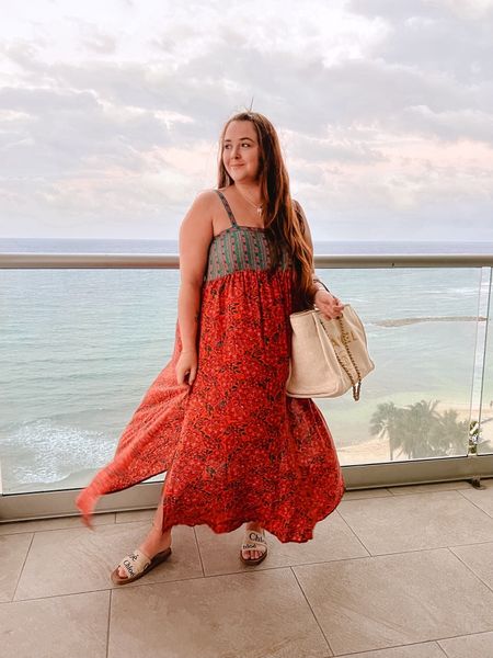 Found the perfect maxi dress for your next vacation outfit! This boho dress has slits on the side and is perfect for a beach vacation :)

#LTKtravel #LTKmidsize #LTKSeasonal