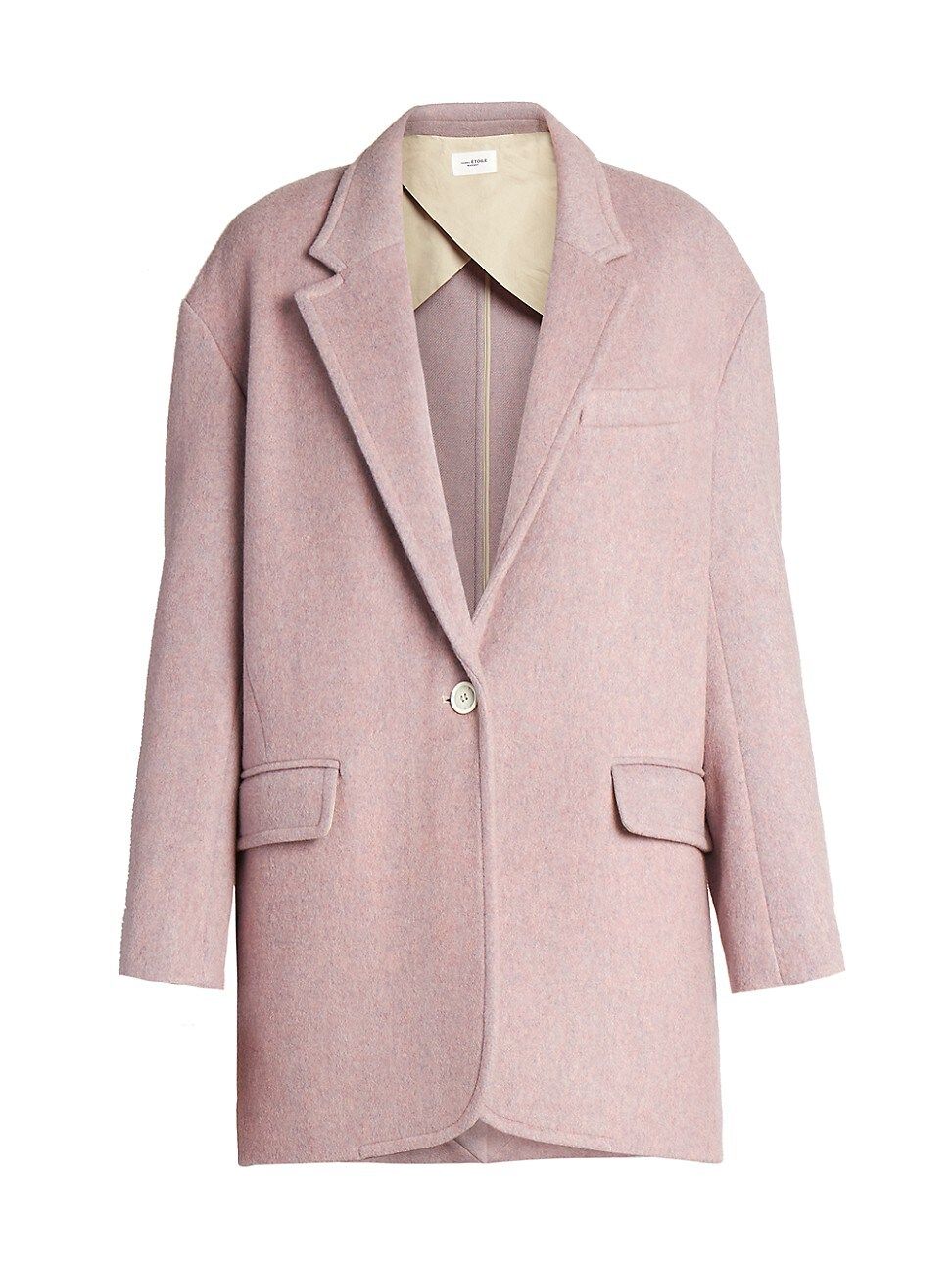 Isabel Marant Etoile Women's Latty Blazer Coat - Light Pink - Size 44 (12) | Saks Fifth Avenue