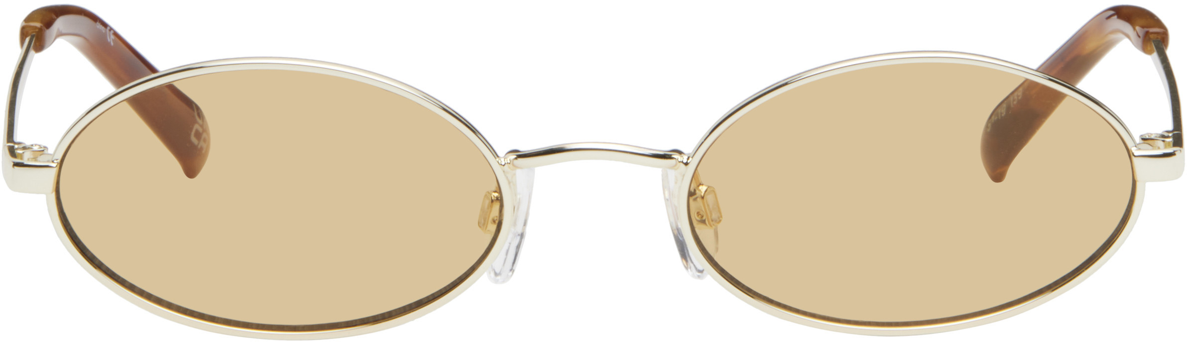 Le Specs Gold Love Train Sunglasses | SSENSE