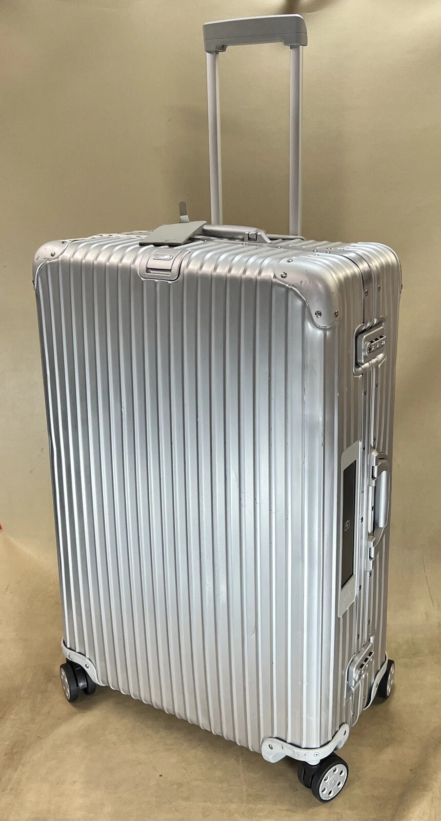 Rimowa Topas E-tag ALUMINUM 32" MULITWHEEL ELECTRONIC TAG 93277005 Rare | eBay | eBay US