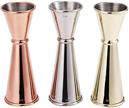 3PCS Double Cocktail Jigger,Japanese-Style Jigger Set ,18/8 Stainless Steel Measuring 1oz-2oz Jig... | Amazon (US)