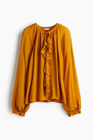 H & M - Chiffon Blouse - Yellow | H&M (US + CA)
