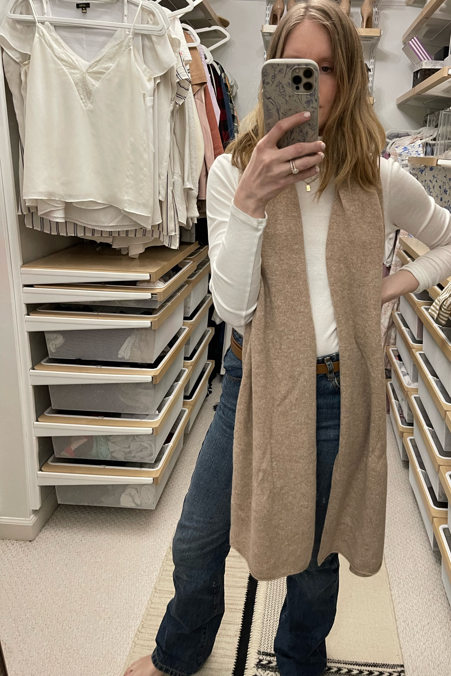 Cashmere scarf
Organic cotton turtleneck
Organic cotton jeans


Sezane
Quince
Everlane
White turtleneck
Bootcut jeans
Mongolian cashmere wrap
Cashmere shawl

#LTKfindsunder100 #LTKGiftGuide