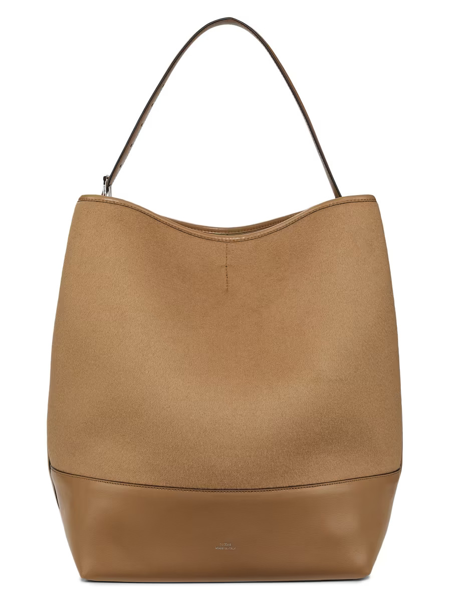 Doublé Belted Wool Tote Bag | Saks Fifth Avenue