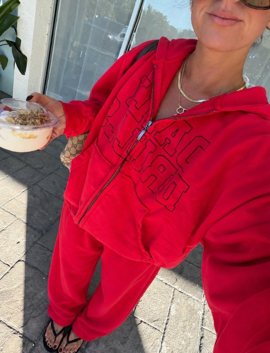 The perfect set for a breakfast run 🍓☕️
