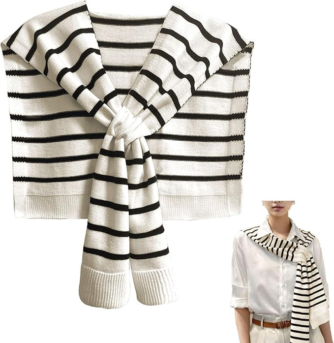 Women's Fashion Knitted Shawl - Khaki Sweater Shawl for Air-Conditioned Rooms | Amazon (US)