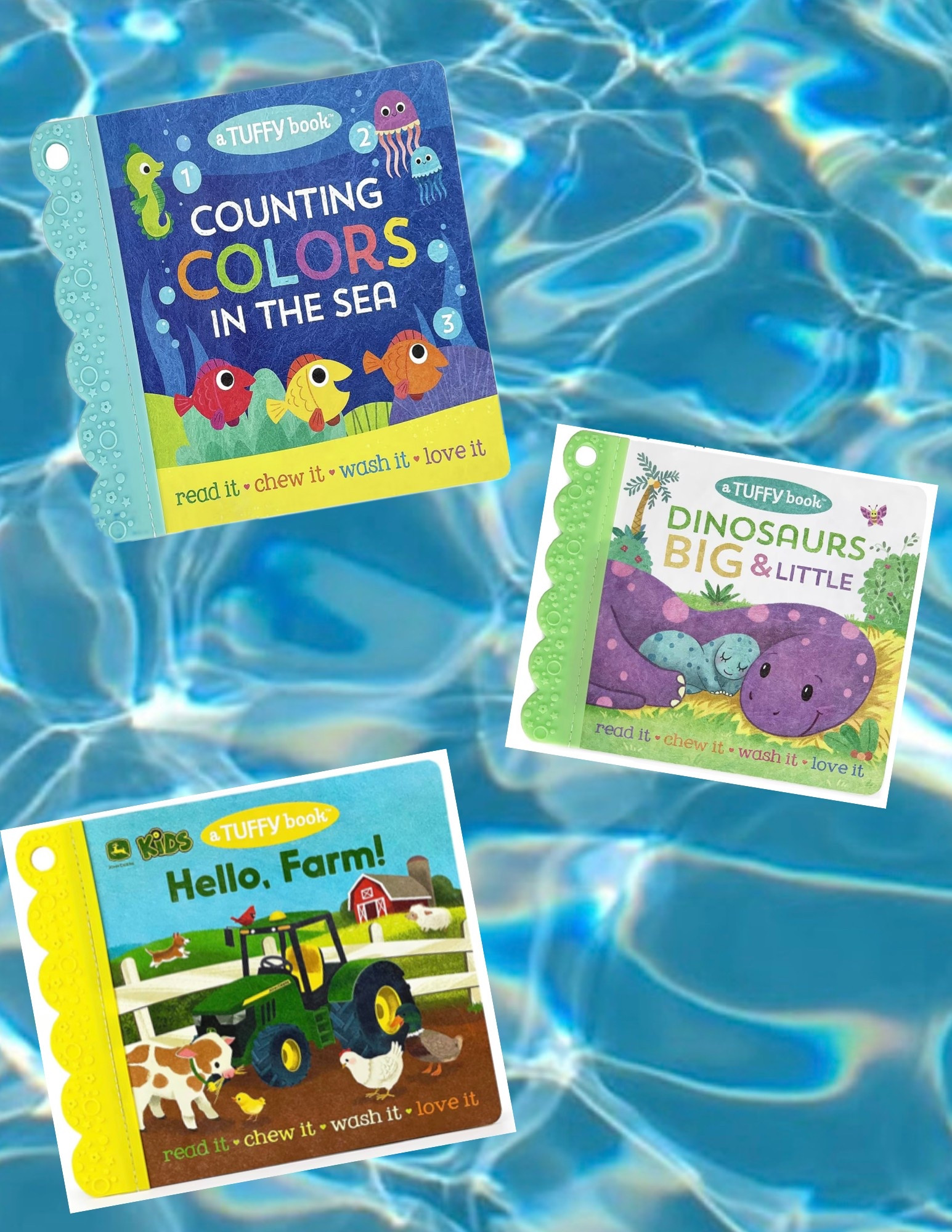 Waterproof, rip proof, baby proof BOOKS! Perfect add to your summer bag. 

#babytoy #watertoy #poolday #boatday #lake #waterplay #summer #teether #book #toddler #toddlersummer #babysummer 

#LTKSwim #LTKBaby #LTKSaleAlert