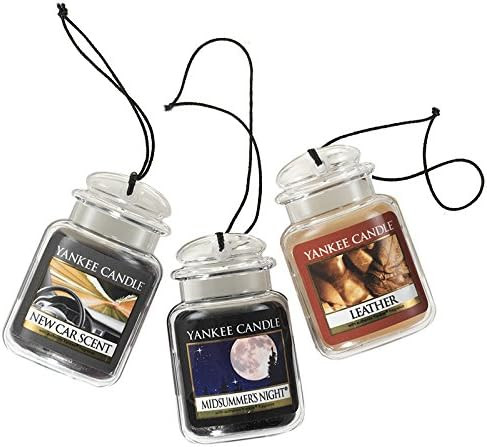 Yankee Candle Car Air Fresheners, Hanging Car Jar® Ultimate 3-Pack, Neutralizes Odors Up To 30 D... | Amazon (US)
