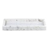 47th & Main Elegant Marble Tray 12 x 6.3-inches, White Rectangle | Amazon (US)