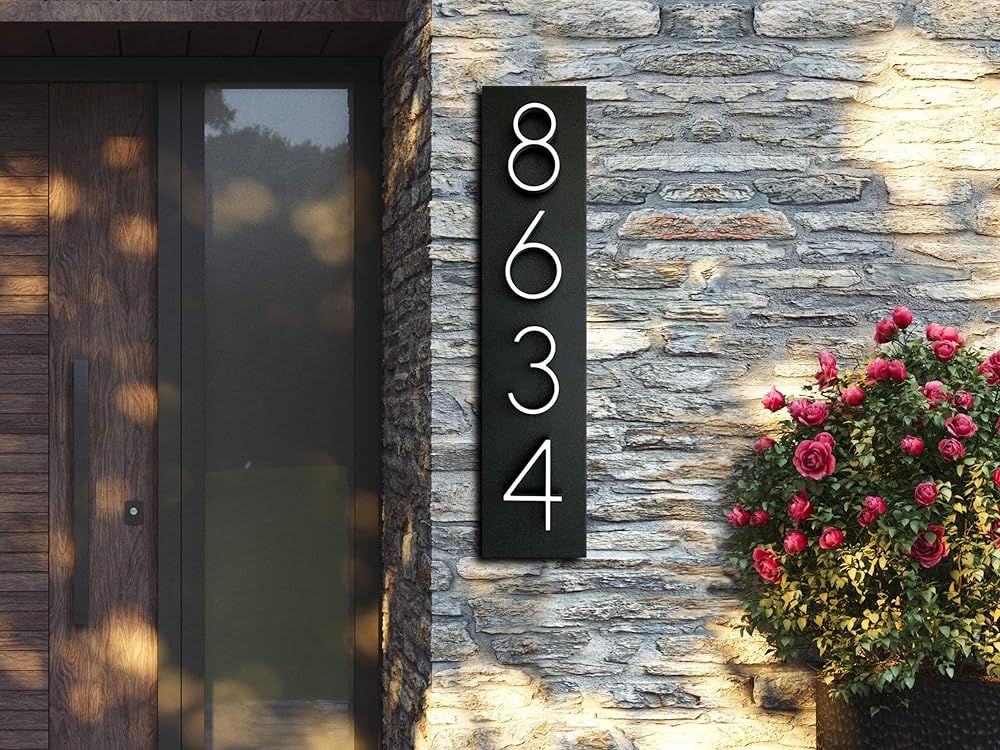 House Numbers | Address number available in Vertical and Horizontal mode | Address number | House... | Amazon (US)