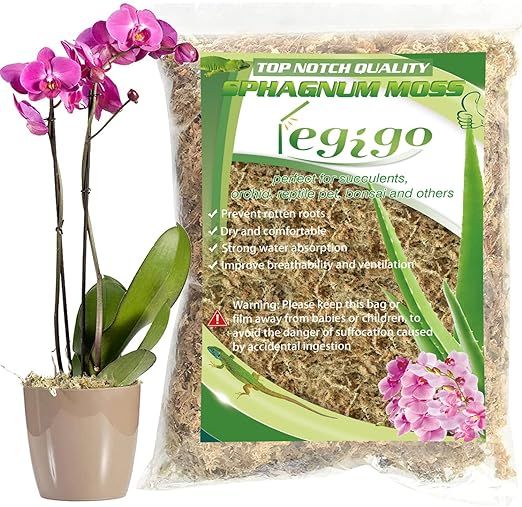 Legigo Natural Sphagnum Moss Potting Mix- Carnivorous Plant Moss Dried for Sarracenia Orchid Gard... | Amazon (US)