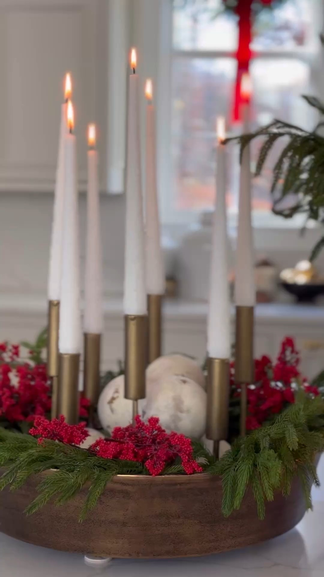 Christmas Centerpiece / Norfolk pine wreath / cedar wreath / Christmas wreath / candelabra / candle holder / brass candle holder / brass candelabra/ taper candles / white candles / snowy candles /Christmas decor /darby creek trading / pottery barn / wayfair / arhaus


#LTKHoliday #LTKHome #LTKSeasonal