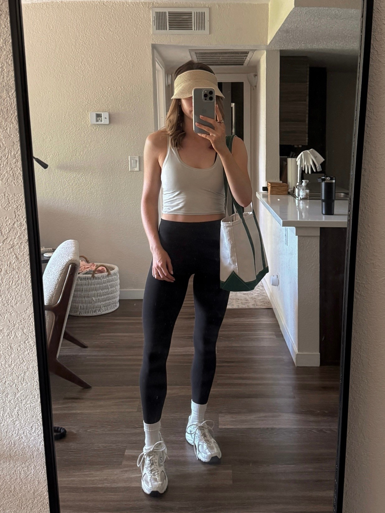 summer walk outfit, love this straw visor and Boat Tote! 

#LTKFindsUnder100 #LTKSummerEdit #LTKActive