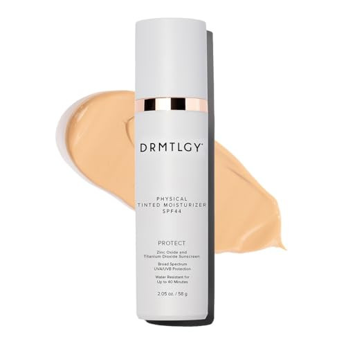 DRMTLGY Physical Tinted Moisturizer with SPF 44. Universal Tint. All-In-One Mineral Tinted Sunscreen and Foundation with Broad Spectrum Protection Against UVA and UVB Rays, 2.05 oz | Amazon (US)