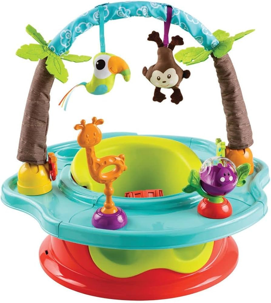 Summer by Bright Starts Deluxe SuperSeat, Wild Safari, Fun Baby Seat for Sitting Up, Playtime, an... | Amazon (US)
