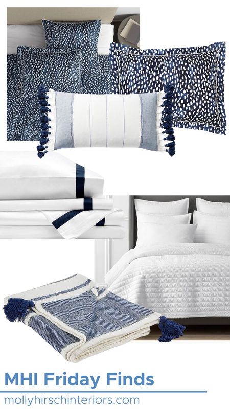 Blue and white bedding 

#LTKhome #LTKSeasonal #LTKunder100