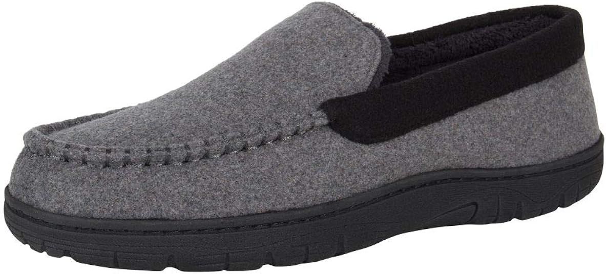 Hanes Men's Closed Back Slipper Shoe - Memory Foam with Indoor Outdoor Sole | Amazon (US)