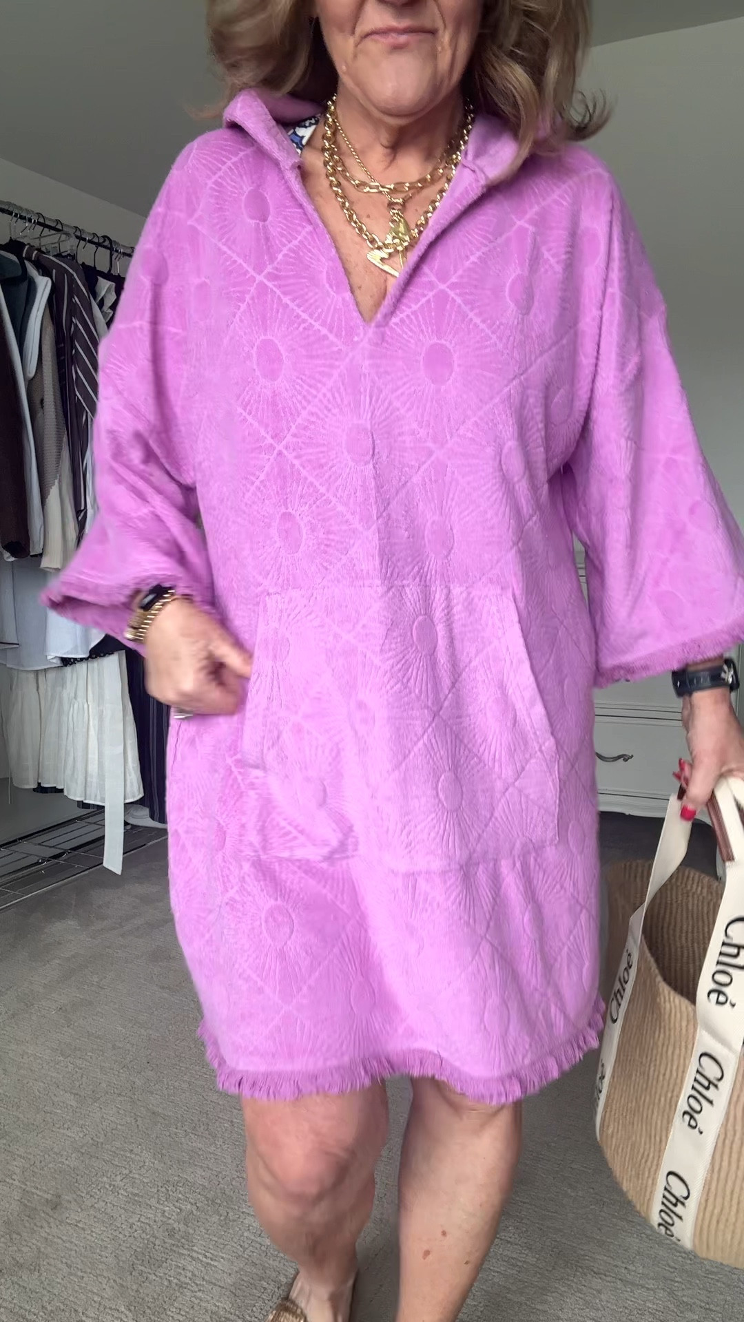 Loft swim!!! This cover-up is, darling. I am wearing a medium.

I have on the tankini listed below. In a size medium. The briefs are bikini. They’re not very high. So be warned, but the tankini is long enough. It actually isn’t gaping on my tummy. Also linking a one piece in the same, really cute pink paisley 

I’ll share a picture of me in a bathing suit.  (🫣) soon. 



#LTKSwim #LTKOver40 #LTKFindsUnder50