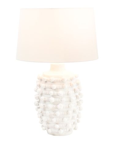 29in Organic Textured Ball Table Lamp | TJ Maxx