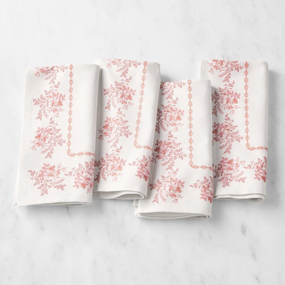 English Floral Napkins, Set of 4 | Williams-Sonoma