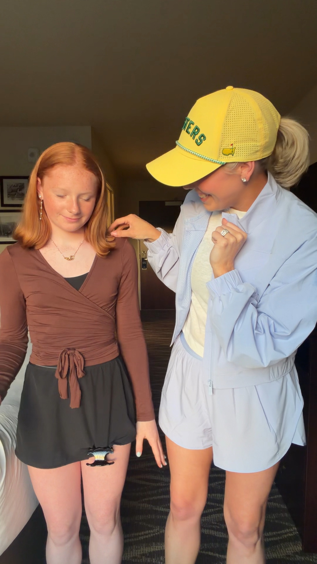 Linking both of our fits! I did a small in both of my alo pieces. Cammie does an XXS in the skirt and a small in the wrap 

#LTKootd #LTKmomlife #LTKdayinmylife