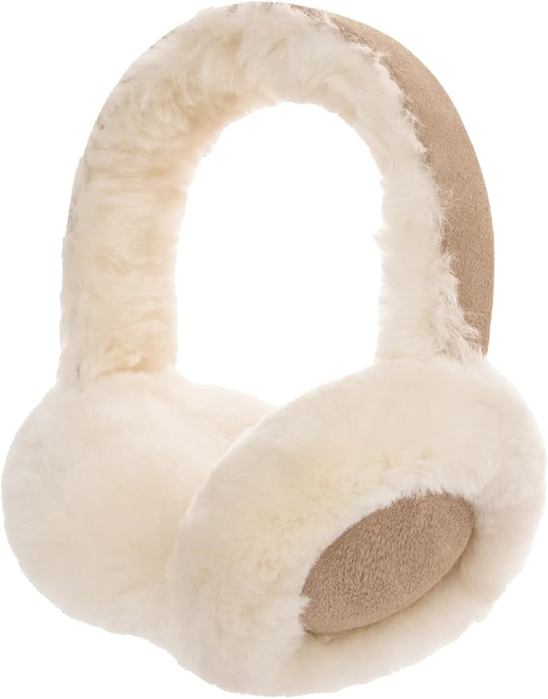 MaxW Winter Wool Ear Muffs for Men and Women Cute Fluffy Earmuffs Soft Cozy Outdoor Ear Warmer | Amazon (US)