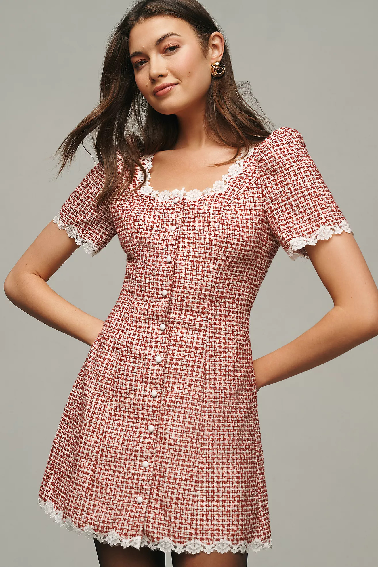 Reformation Anabella Short-Sleeve Mini Dress | Anthropologie (US)