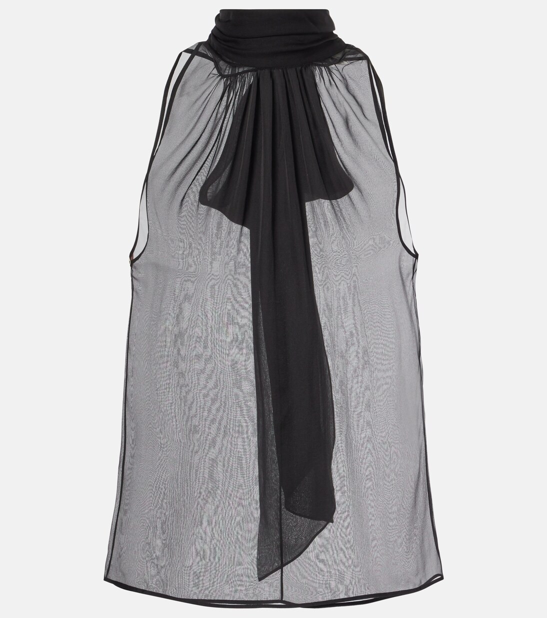 Gathered silk muslin top | Mytheresa (US/CA)