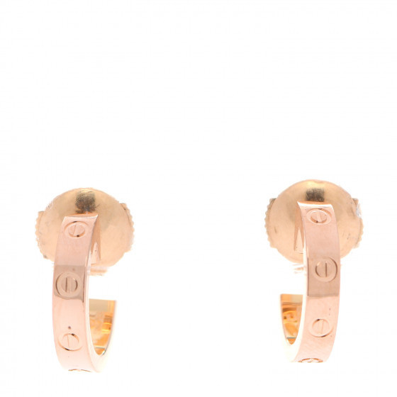 CARTIER

18K Pink Gold Small LOVE Hoop Earrings | Fashionphile