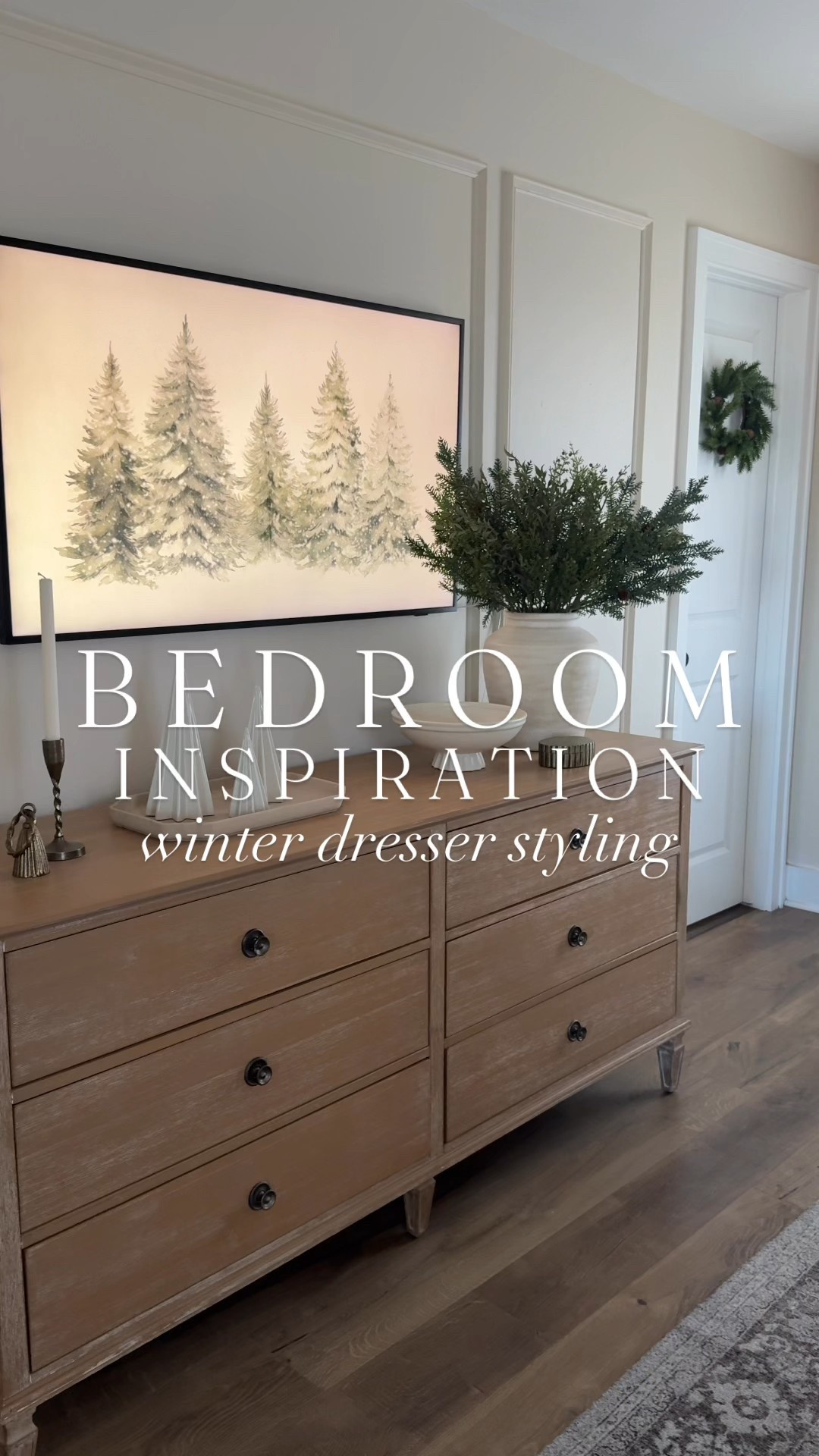 Dresser styling for winter! Subtle enough you can leave up after Christmas!

Christmas decor, winter decor, wide dresser, dresser, bedroom, frame tv, art tv, Christmas greenery, candle holder, home decor 

#LTKHome #LTKSaleAlert #LTKHoliday