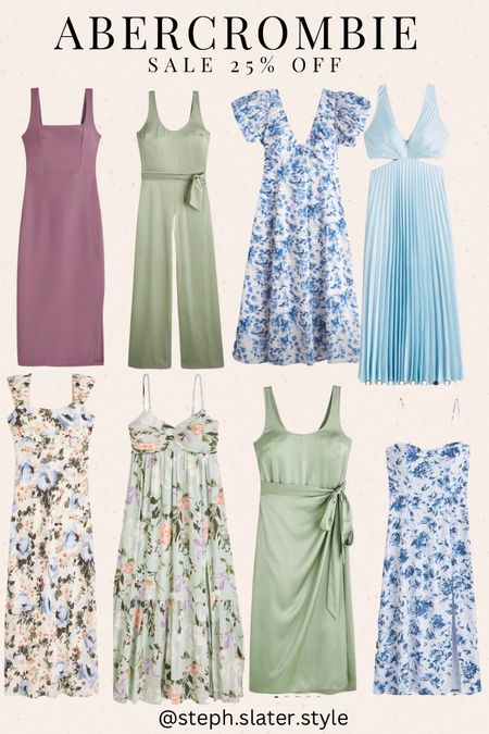 Abercrombie LTKSALE 25% off wedding guest dresses. Event dresses. Easter dresses. Spring dresses. Spring looks. Mother’s Day. Vacation. Summer dresses. Jumpsuit. Event jumpsuit 

#LTKstyletip #LTKSale #LTKFind