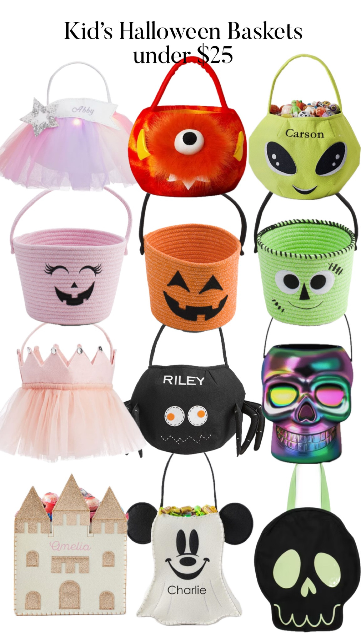 Halloween Trick or Treat Baskets for kids under $25

Halloween baskets, Halloween candy baskets, Halloween sale, pottery barn hallow, Amazon Halloween, TJ maxx finds

#LTKKids #LTKSaleAlert #LTKSeasonal
