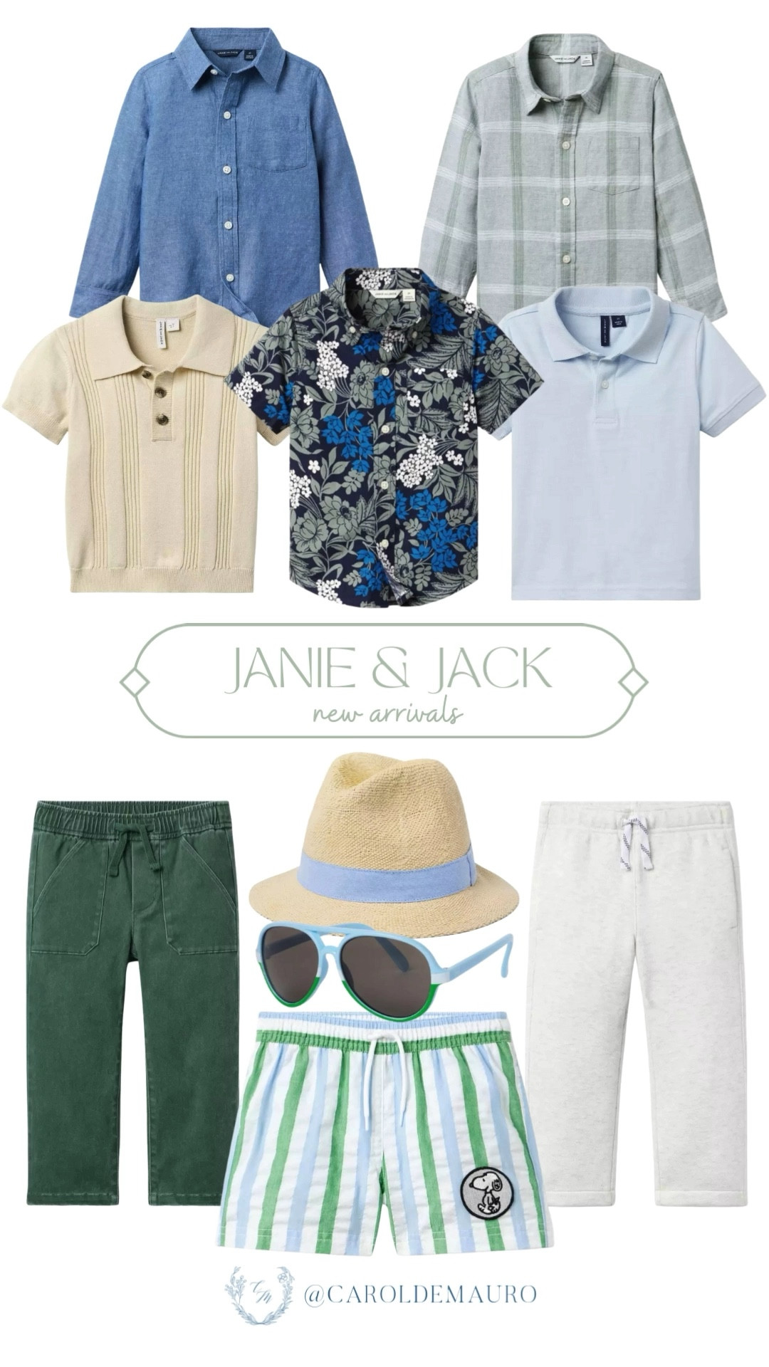 New season, new staples! Loving the fresh arrivals from Janie and Jack. Everything from crisp linen button-downs to the most dapper little fedora. Adding these pieces to my cart now.

toddler outfits, transitional fashion, kids accessories, casual looks, wardrobe refresh, baby boy style, vacation style, new collection

#LTKKids #LTKBaby #LTKSeasonal